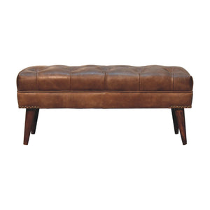 Harbour - Leather Bench - Brown