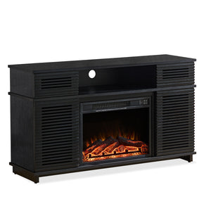 Modern Cabinet With Adjustable Shelves And Remote Controlled Fireplace