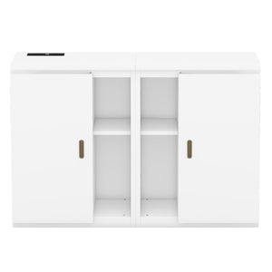 Murphy Bed With Shelves, Cabinets And USB Ports