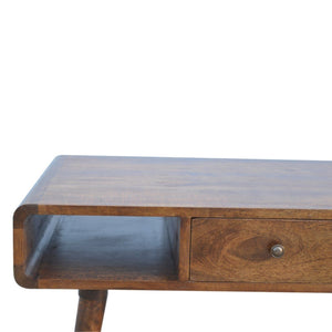 Solid Wood Curved Coffee Table