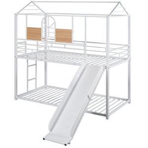 Metal Bunk Bed, Metal Housebed With Slide