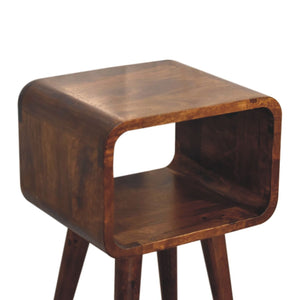 Minimalist Open Curved Nightstand