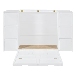 Murphy Bed With Drawers, Cabinets, And USB Ports