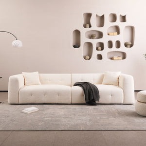 Stylish Sofa With Square Design And Thick Handrailing For Living Room