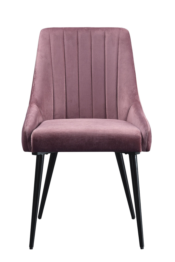Riley - Side Chair (Set of 2) - Pink / Black