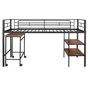 Loft Bed With Desk And Shelves