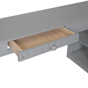 Loft Bed With Drawers, Cabinet, Shelves With Desk