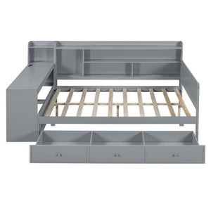 Daybed With 3 Drawers USB Ports And Desk
