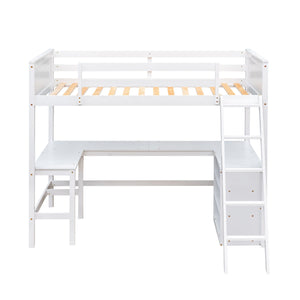 Loft Bed With Shelves With Desk