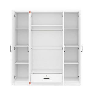 4 Door Wardrobe With 1 Drawer