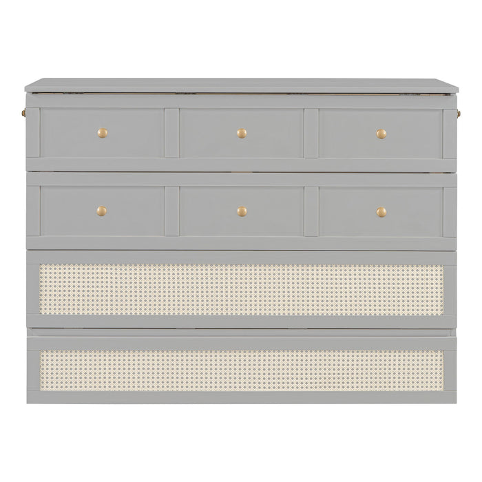Murphy Bed With Large Drawers, Space Saving Design