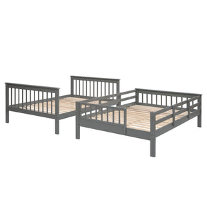 Stairway Bunk Bed With Storage And Guard Rail For Bedroom