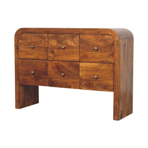 Darcy - 3 Over 3 Drawer Chest - Brown