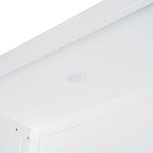 Murphy Wall Bed With Shelves, Wardrobe And LED Lights