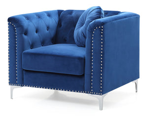 Contemporary Sloped Arm Chair