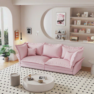 Modern Comfy Upholstered Sofa Cloud Couch, Deep Seat Couches With Multiple Large Soft Pillows