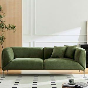 Modern Style Sofa With Solid Wood Frame And Cushions