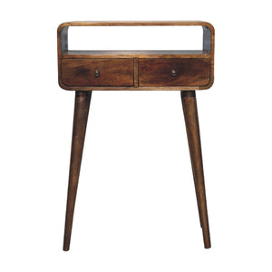 Solid Wood Curved Console Table