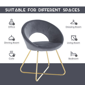 Modern Accent Velvet Lounge Chair