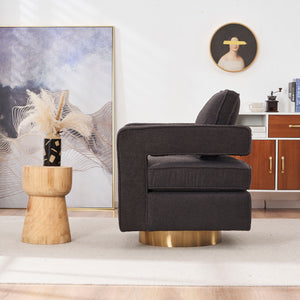 Swivel Barrel Chair 360 Degree Swivel Club Modern Accent Single Sofa Chair