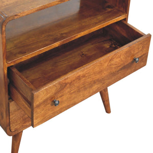 Curved Nordic Charm Console - Brown