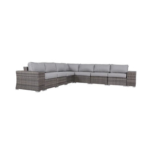 Rattan Sectional Sofa Set With Cushions