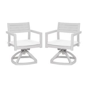 Outdoor Patio Swivel Rocker With Outdoor-Grade Sunbrella Fabric Cushions (Set of 2)