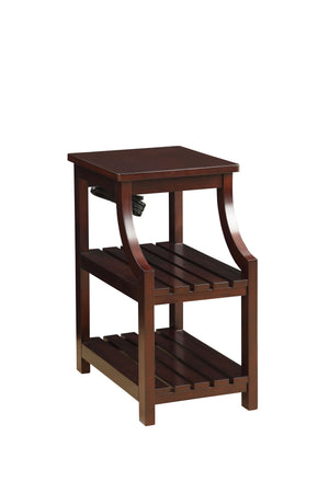 Wasaki - Accent Table With USB - Espresso