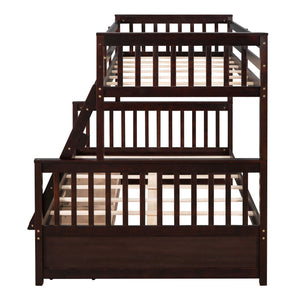Bunk Bed With Ladders And 2 Storage Drawers