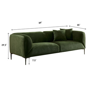 Modern Style Sofa With Solid Wood Frame And Cushions
