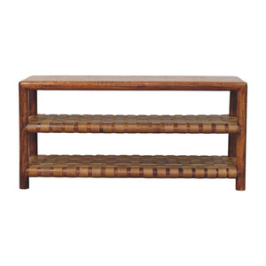 Regency - Woven 2 Slot Shoe Rack - Brown