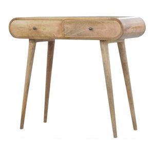 Solid Wood Curved Edge Console Table