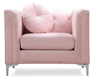Contemporary Sloped Arm Chair