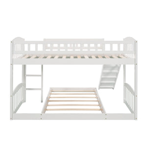 Functional Bunk Bed With Convertible Ladder And Slide