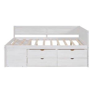 Daybed With Drawers And Shelves