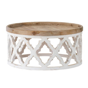 Stylish Rustic Round Wooden Table