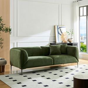 Modern Style Sofa With Solid Wood Frame And Cushions