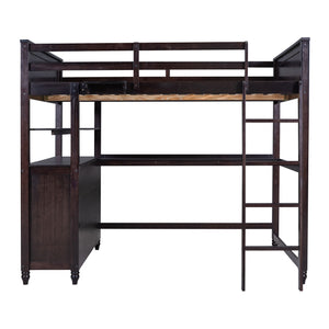 Loft Bed With Drawers With Desk And Shelves