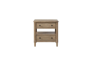 Open Nightstand With 2 Drawers