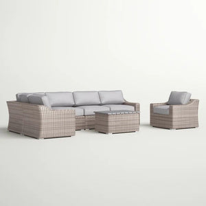 Stylish Sofa Seating Group With Cushions Perfect For Outdoor Gatherings