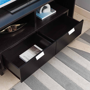 Modern TV Stand & Two Shelves And Two Drawers