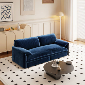Pull Out 3 In 1 Convertible Sleeper Sofa With Side Storage, Multi Functional