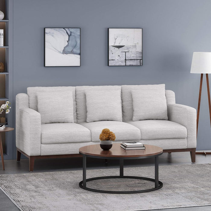 Comfy 3 Seat Sofa With Wooden Legs