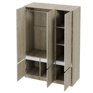 6 Doors Wardrobe Storage For Bedroom