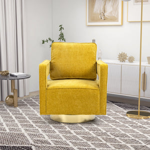 Swivel Accent Open Back Chair Modern Comfy Sofa Chair With Base