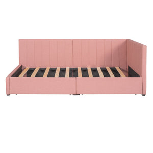 Upholstered Daybed, Sofa Bed Frame, No Box Spring Needed