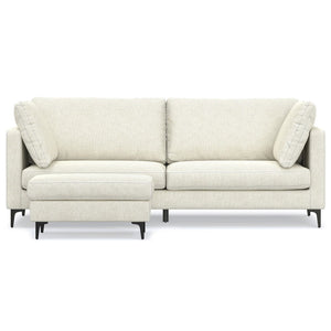 Ava - Mid Century Sofa With Ottoman Set