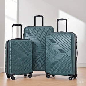 3 Piece Luggage Sets Lightweight Suitcase With Two Hooks, Spinner Wheels, Tsa Lock, Durable Hard Shell