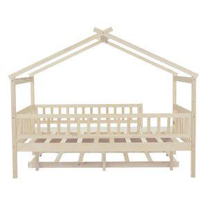 Creativity House Bed With Twin Size Trundle