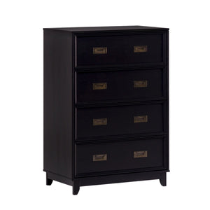 Classic 4 Drawer Dresser - Black